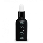 CBD Oil Bottle number 30 written on front black bottle white top